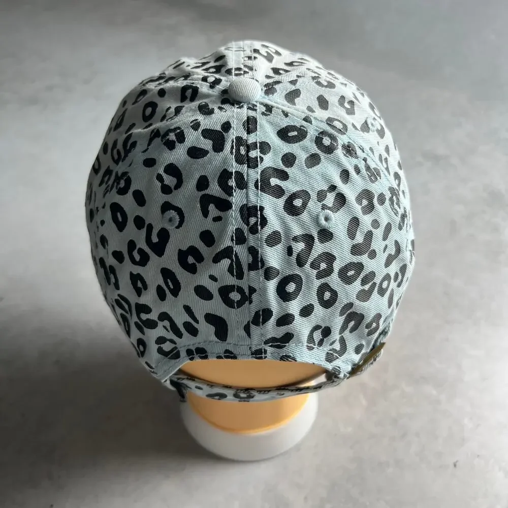 Explore By Lids Light Blue Adjustable Snow Leopard Baseball Cap